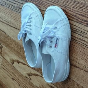 White Superga sneakers